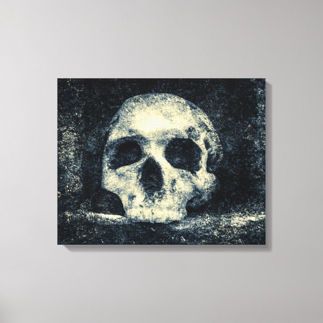 Toile Crâne d'horreur d'Halloween (Recto)