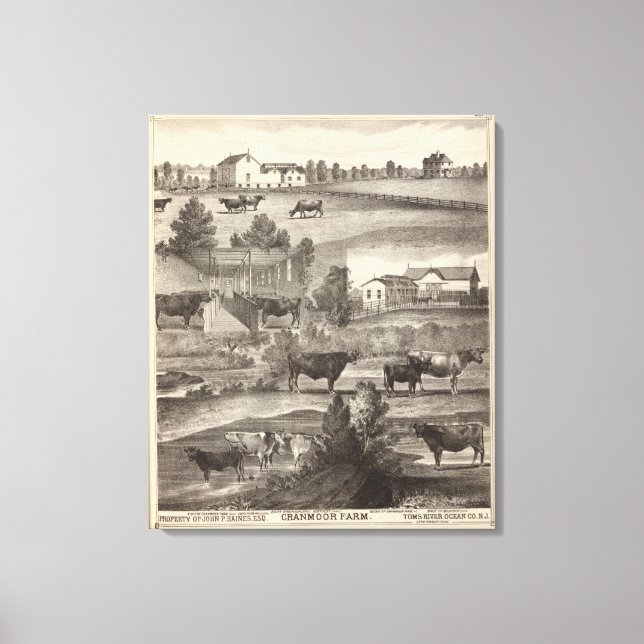 Toile Cranmoor Farm, Toms River, NJ (Recto)