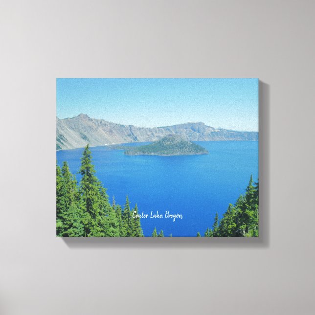 Toile Crater Lake Oregon Photo Pittoresque (Recto)
