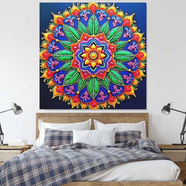 Toile Création vibrante de mandalas (Insitu(Chambre))