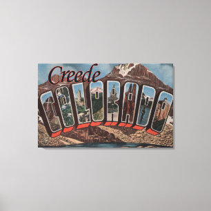 Toile Creede, le Colorado - grandes scènes de lettre