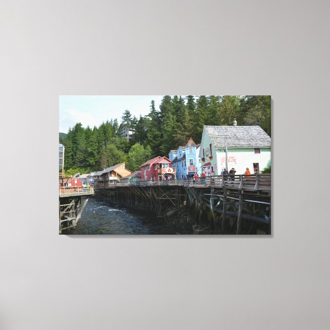 Toile Creek Street à Ketchikan (Recto)