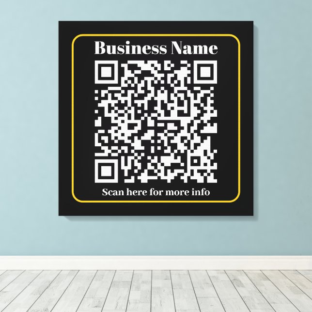 Toile Créer un code QR d'entreprise scannable instantané (Insitu (Plancher de Bois))