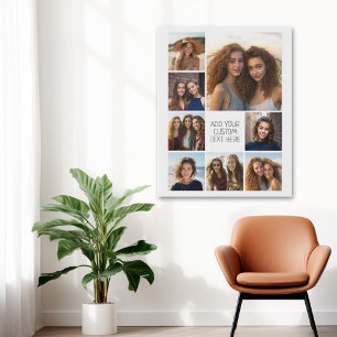 Toile Créer un collage photo personnalisé avec 8 photo