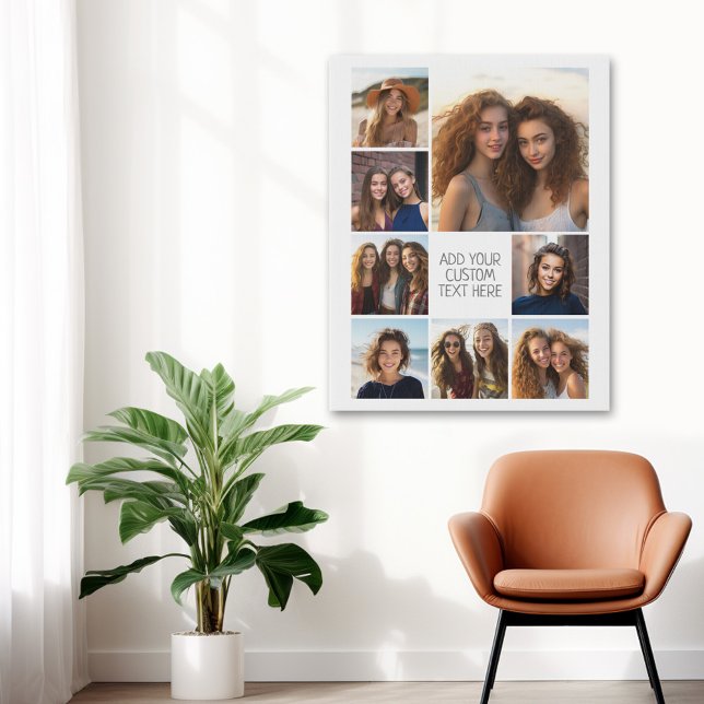 Toile Créer un collage photo personnalisé avec 8 photos (Photo Collage Wall Art - personalize your own design)