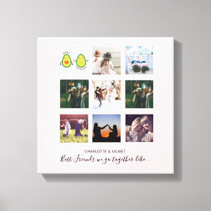Toile Créez votre propre BFF Photo Collections cadeaux -