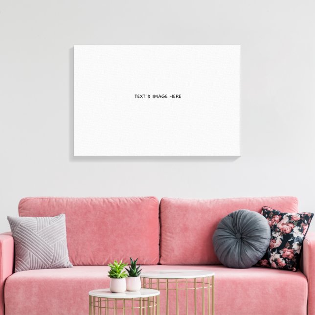 Toile Créez votre propre blanc (Insitu(Salon))