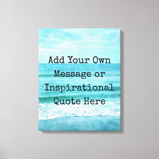 Toile Créez Votre Propre Citation Inspirante Motivationn (Recto)