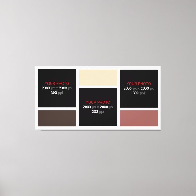 Toile Créez votre propre collection photo personnalisée  (Recto)