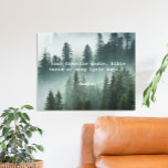 Toile Créez votre propre devis<br><div class="desc">Créez votre propre devis sur mesure en toile d'impression murale. Caractéristiques typographie de machine à écrire minimaliste et arrière - plan de la nature forestière.</div>