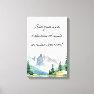 Toile Créez votre propre devis de montagne