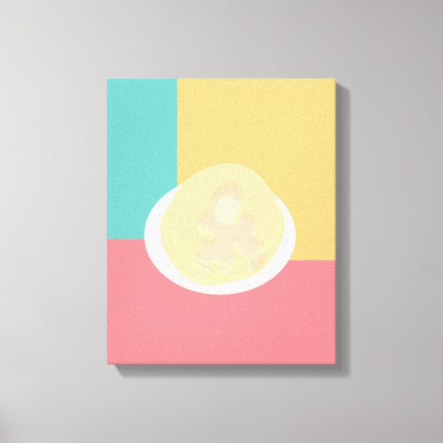 Toile Crêpes Colorées Style Pop Art  (Recto)