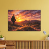 Crépuscule du désert : le majestueux saguaro