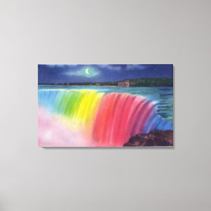 Toile Crescent Moon au-dessus du Horseshow éclairé