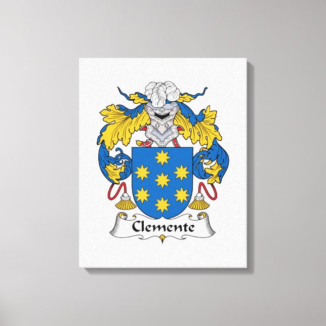 Toile Crest de la famille Clemente (Recto)