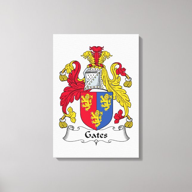 Toile Crest de la famille Gates (Recto)