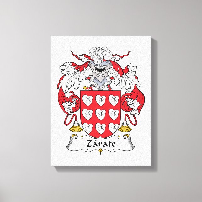 Toile Crest de la famille Zarate (Recto)