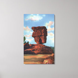 Toile Crête de brochets, le Colorado - roche équilibr