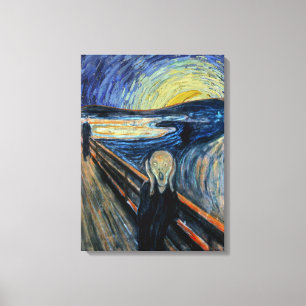 Toile Cri perçant une nuit étoilée