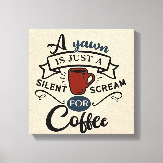 Toile Cri pour Coffee Word Art (Recto)