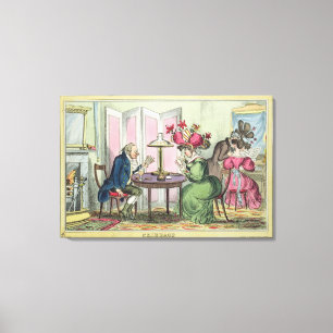Toile Cribbage, édité par Thomas McLean, Londres (colo