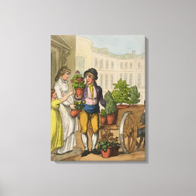 Toile Cries de Londres : The Garden Pot Vendeur, 1799 (c (Recto)
