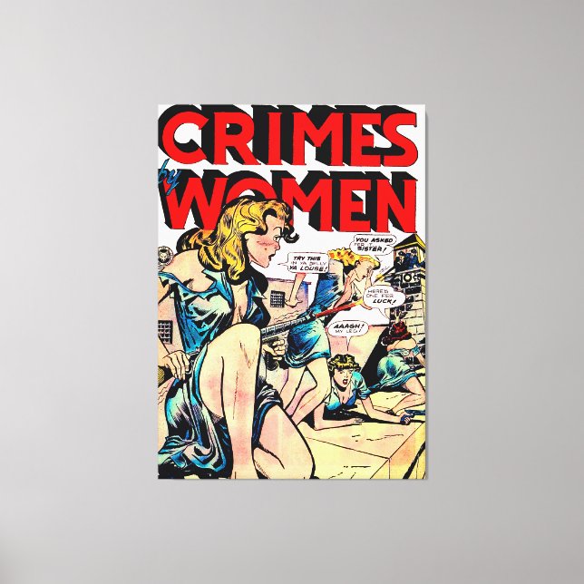 Toile Crimes De Femmes Jailbreak BD Vintage (Recto)