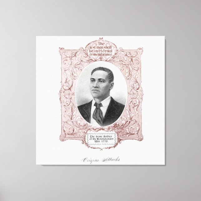Toile Crispus Attucks : Martyr de la révolution américai (Recto)