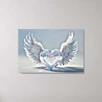 *~* Cristal de verre Coeurs Anges Ailes AP78
