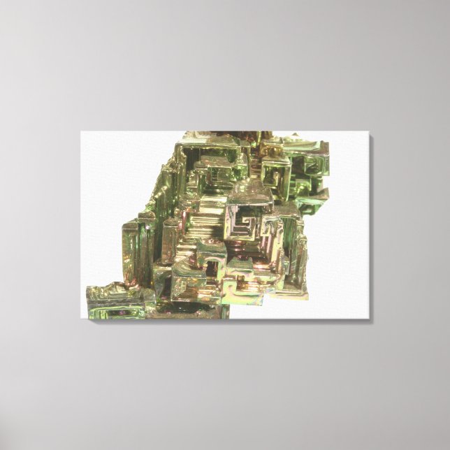 Toile Cristaux de bismuth avec une garniture irisée (Recto)