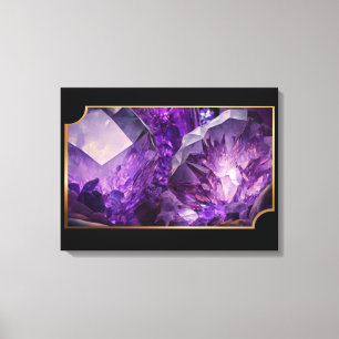 Toile Cristaux de la Terre Gemstones Amethyst