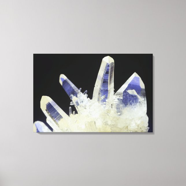 Toile Cristaux de quartz (SiO2), Pérou, Amérique du Sud (Recto)