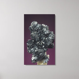 Toile Cristaux de Stibnite, le minerai principal de