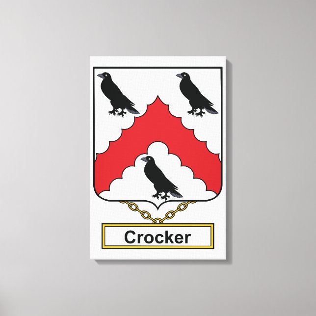 Toile Crocker Family Crest (Recto)
