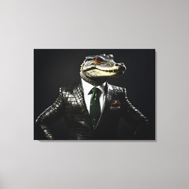 Toile Crocodile en combinaison (Recto)