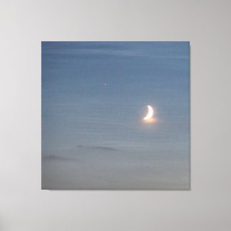 Toile Croissant de Lune sur un ciel de mer