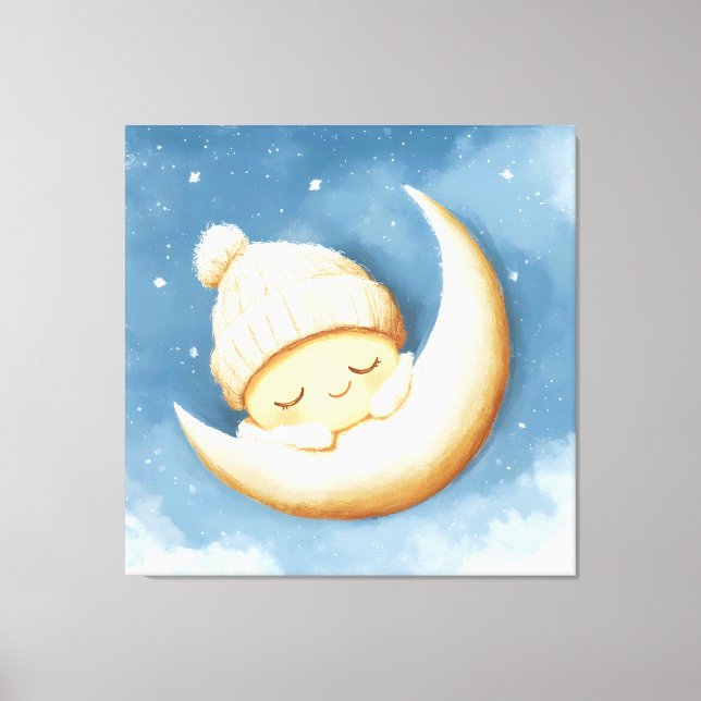 Toile Croissant de Lune Tricoté Cosy (Recto)