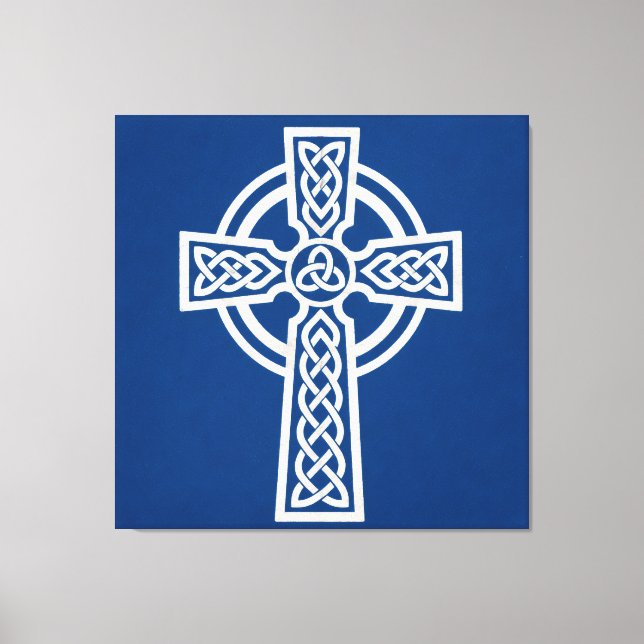 Toile Croix celtique bleue (Recto)