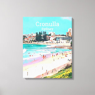 Toile Cronulla beach banlieue de Sydney