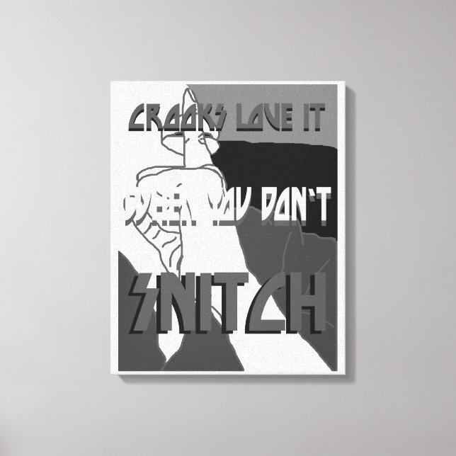 Toile Crooks Love It Wrapped Canvas (Recto)