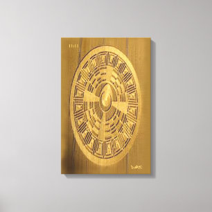 TOILE CROP CERCLE CANVAS DMT GRAFFITI SPIRITUEL