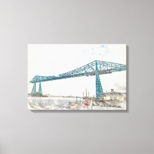 Toile Croquis artistique du pont transbordeur de Middles