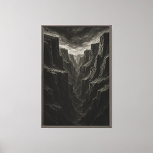 Toile Croquis de canyon de charbon