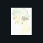 Toile Croquis de mode Flapper - Portrait<br><div class="desc">Flapper Fashion Sketches IV par Juin Erica Vess. | 139028D</div>