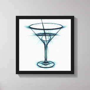 Toile Croquis en verre Martini