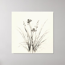 Croquis Graceful Reeds : Dessin détaillé au crayon