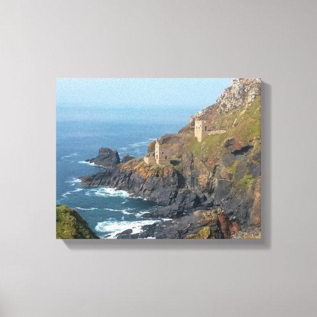 Toile Crown Mines Botallack Cornwall Angleterre (Recto)