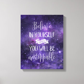 Toile Croyez En Votre Citation Motivationnelle
