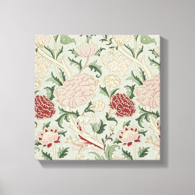 Toile Cru floral de Pre-Raphaelite de William Morris (Recto)
