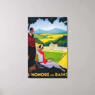 Toile Cru PosterEurope de Honore Les Bains